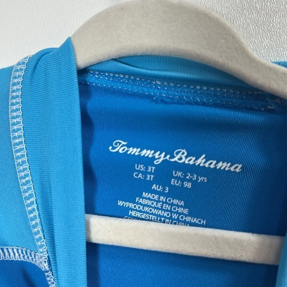 Tommy Bahama boys blue swim shirt size 3T. NWT.